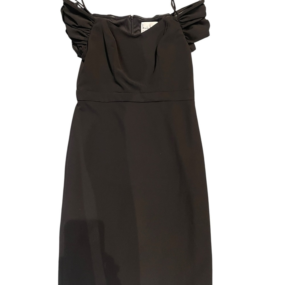 Nicole Miller Black Off-Shoulder Dress
